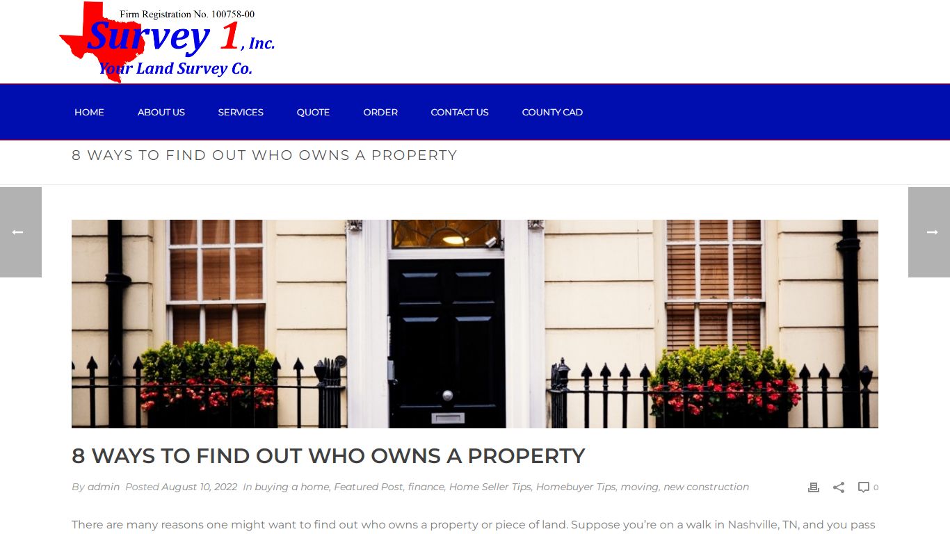 8 Ways to Find Out Who Owns a Property - Survey 1 Inc